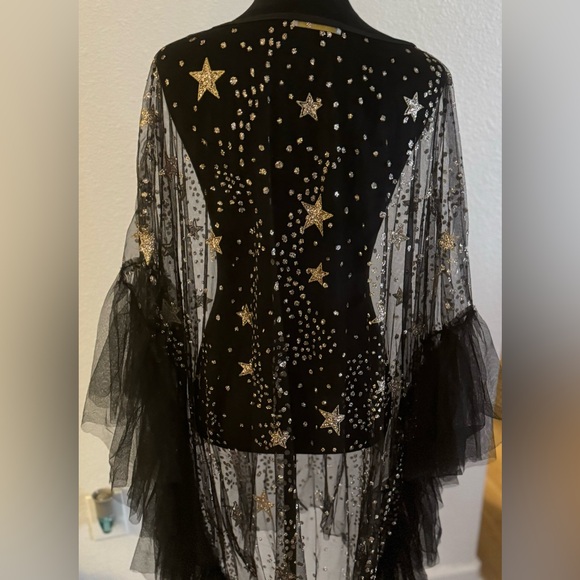 Black Starry Mesh Dress - Picture 4 of 4